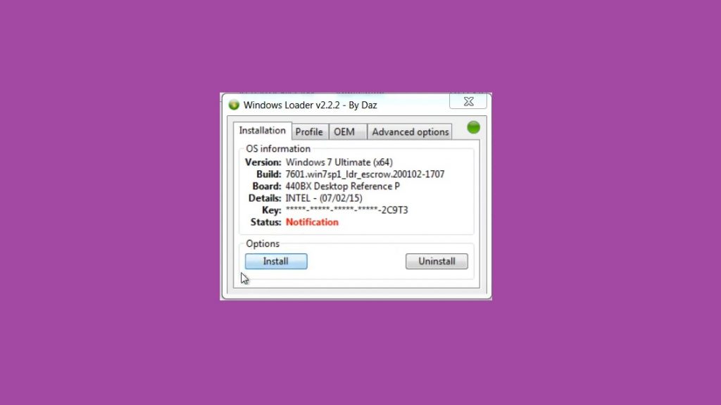 windows 7 with slic loader safe mode